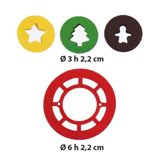 Κουπάτ μπισκότα χριστουγεννιάτικα σετ 4 τεμ.