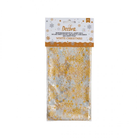 Σακουλάκια χριστουγεννιάτικα white christmas 20τεμ.