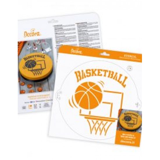 Στένσιλ "Basketball" 25εκ.