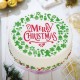 Στένσιλ "Merry Christmas" γιρλάντα 25εκ.