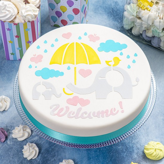 Στένσιλ "Welcome" 25εκ.