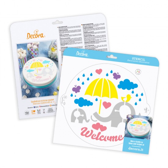 Στένσιλ "Welcome" 25εκ.