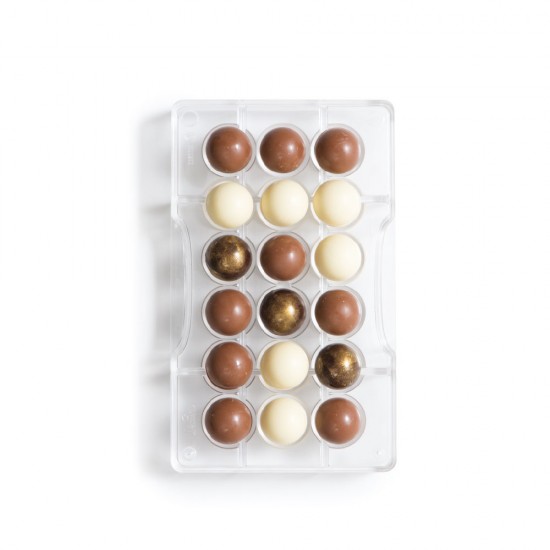 Καλούπι ημισφαίριο για σοκολατάκια 18 θέσεων