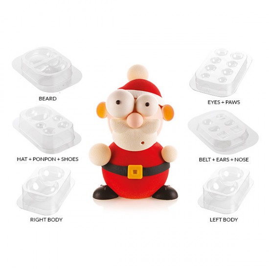 Καλούπι σοκολάτας 3D Santa Kit