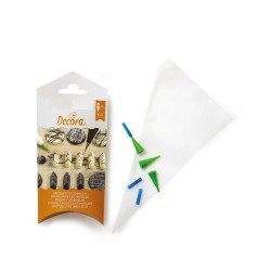 Σακούλες γαρνιρίσματος 21εκ. με μύτες για γράψιμο 10τεμ.