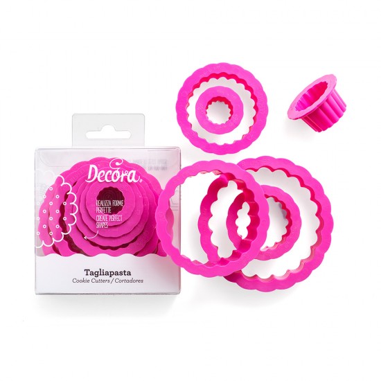 Κουπάτ στρόγγυλα κυματιστά σετ 6 τεμ.