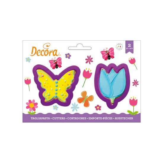 Κουπάτ πεταλούδα & τουλίπα σετ 2 τεμ.