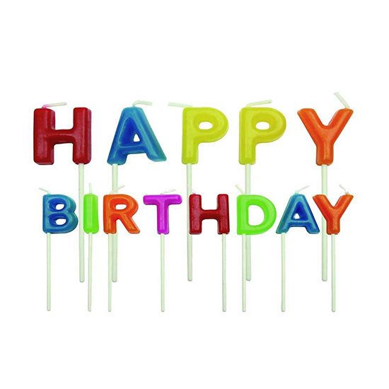 Κεριά happy birthday 13τεμ.