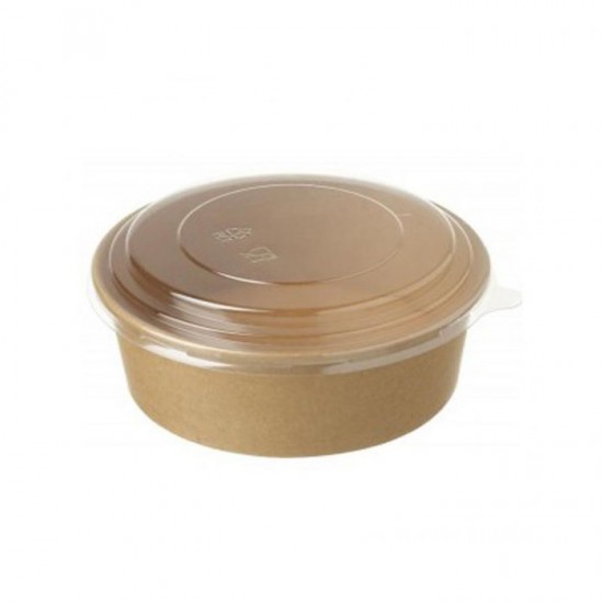 Μπολ σαλάτας kraft με καπάκι 750ml