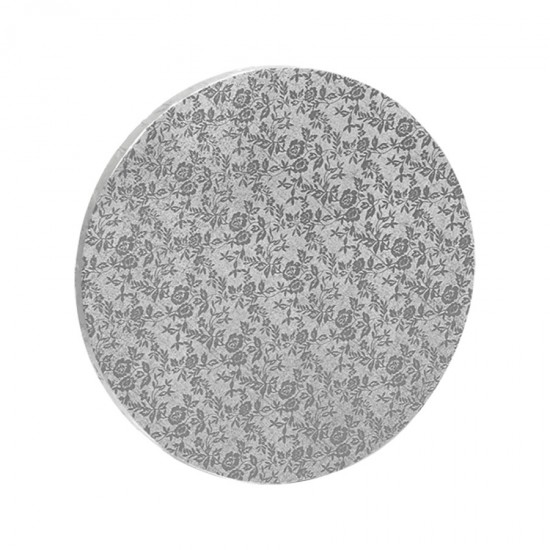 Δίσκος στρόγγυλος 1.2εκ ασημί 35εκ.