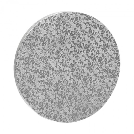 Δίσκος στρόγγυλος 1.2εκ ασημί 40εκ.