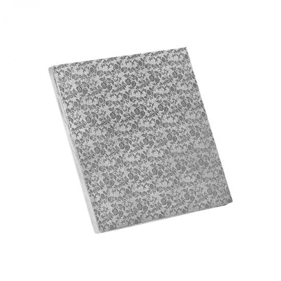 Δίσκος τετράγωνος 1.2εκ ασημί 30x30εκ.