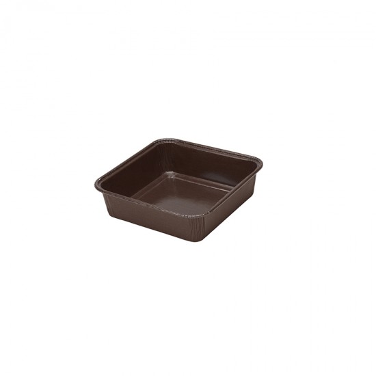 Φόρμα χάρτινη καφέ τετράγωνη μικρή