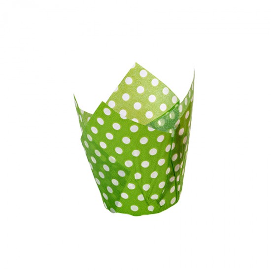 Φόρμα tulip πράσινο πουά 25τεμ.