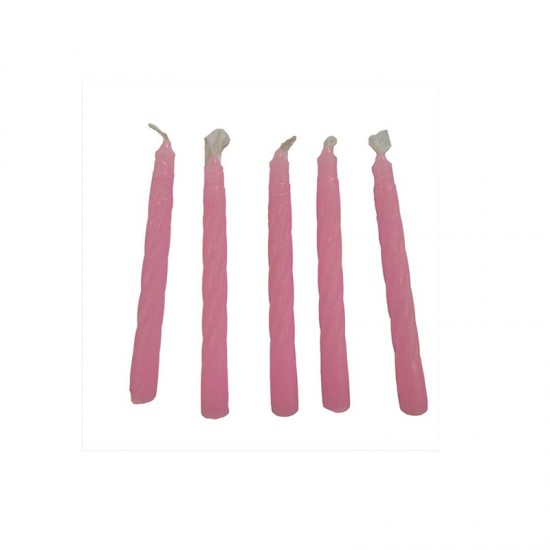 Κεράκια γενεθλίων ροζ 100τεμ.