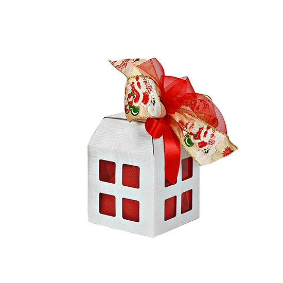 Χάρτινο κουτί λευκό μεγάλο 12x12x16εκ.